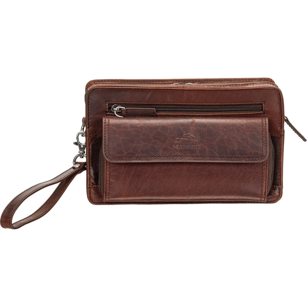 Mancini Sac unisex avec organisateur zippée 99-5409 | Cuir - Boutique du Cordonnier
