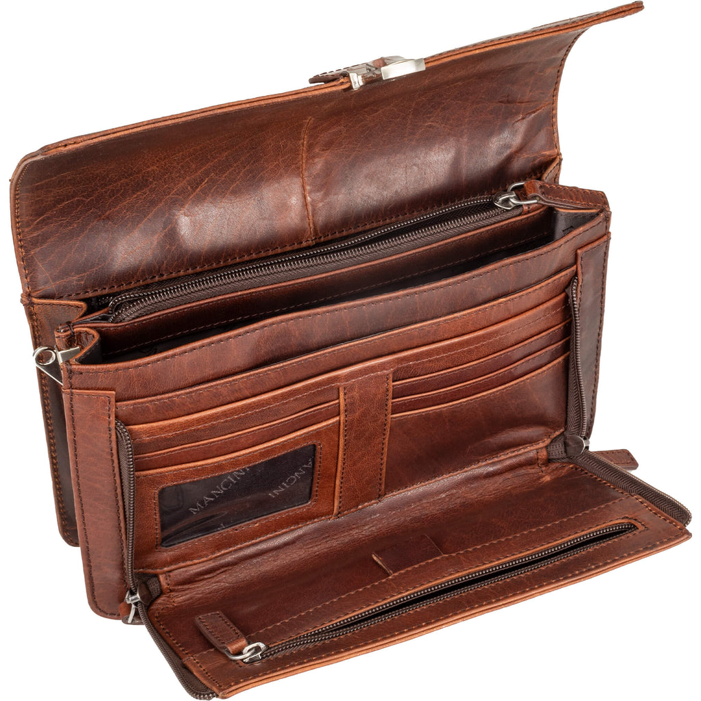 Mancini Sac unisexe Buffalo avec organisateur 99-5405 | Cuir - Boutique du Cordonnier