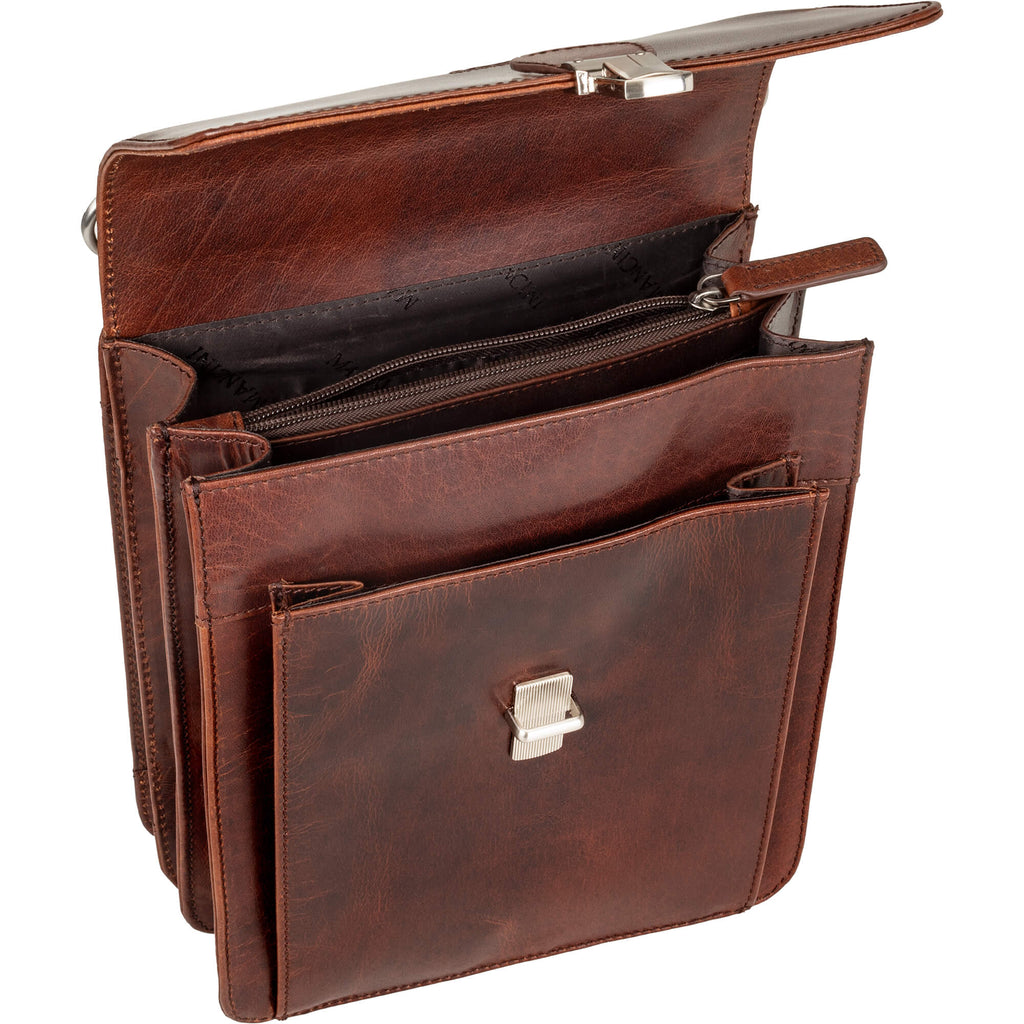Mancini Sac unisexe Buffalo avec organisateur arrière 99-5407 | Cuir - Boutique du Cordonnier