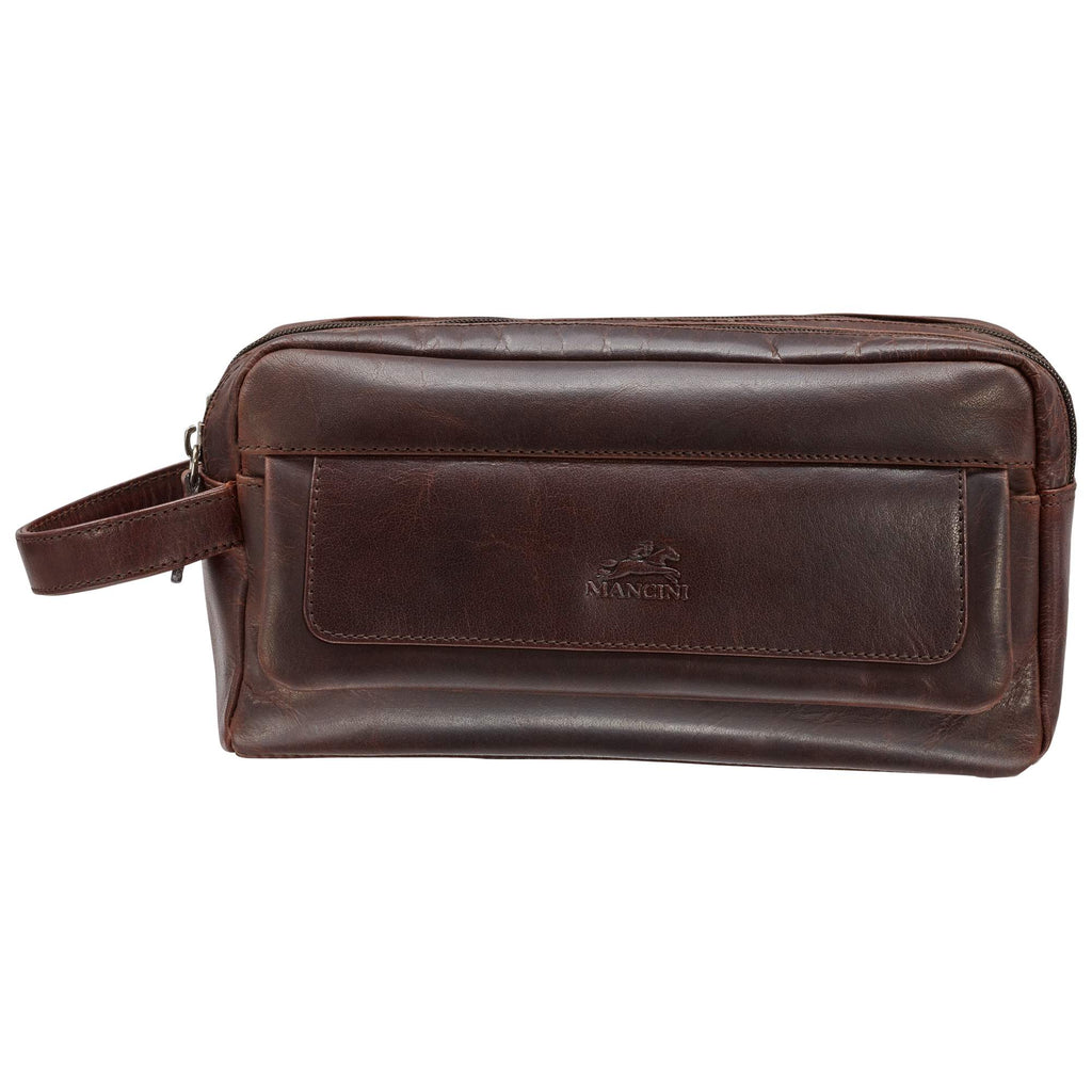 Mancini Trousse de toilette avec deux compartiments 99-54201 | Cuir - Boutique du Cordonnier