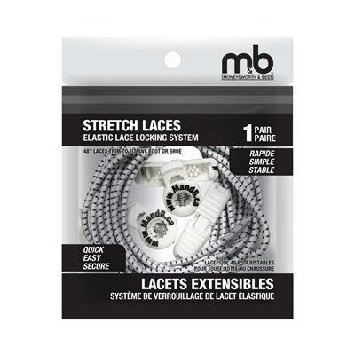 Moneysworth-Best LACETS EXTENSIBLES | Système de serrage des lacets élastiques | Couleurs Assorties - Boutique du Cordonnier
