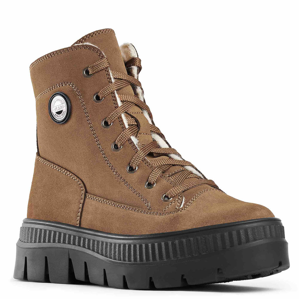 Achat chaussures Olang Femme Boots, vente Olang LAPPONE Cuoio - Bottine fourree  Femme marron