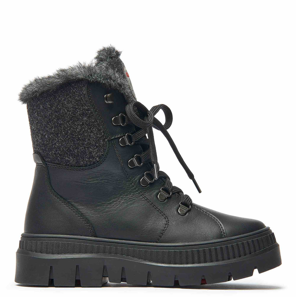 Olang LOSANNA Nero | Bottes d'hiver à crampons - Boutique du Cordonnier