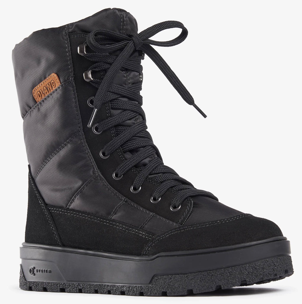 Olang MIDNIGHT Nero | Bottes d'hiver à crampons - Boutique du Cordonnier