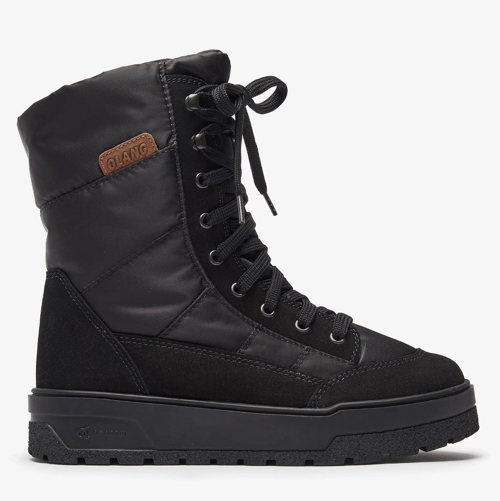 Olang MIDNIGHT Nero | Bottes d'hiver à crampons - Boutique du Cordonnier