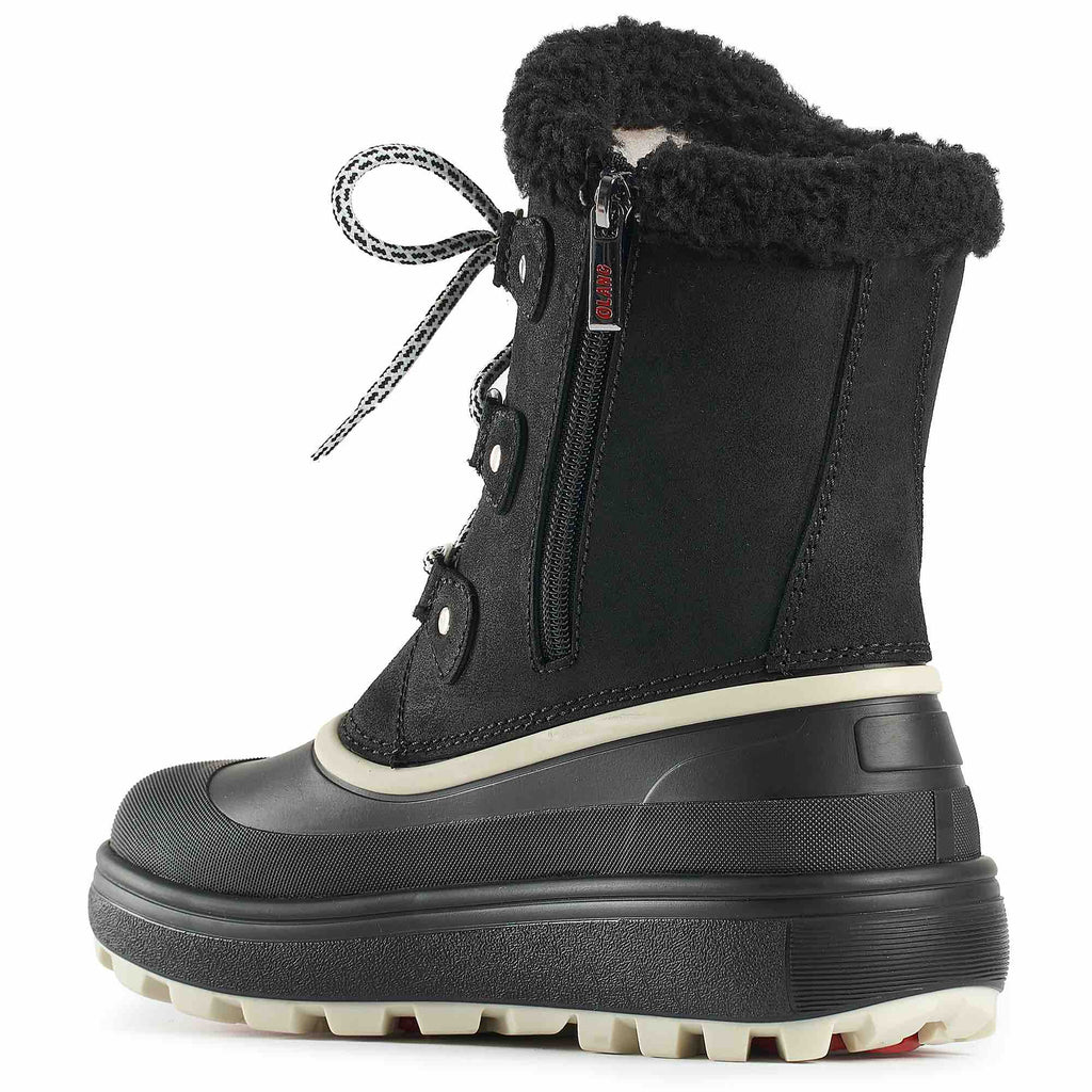 Olang PORTLAND Nero | Bottes d'hiver à crampons - Boutique du Cordonnier