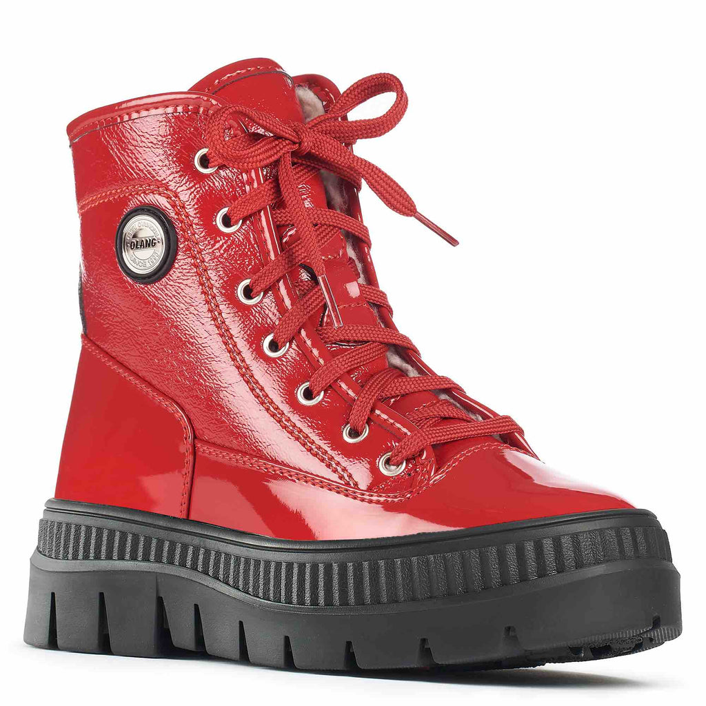 Olang SPELL Rosso | Bottes d'hiver à crampons - Boutique du Cordonnier