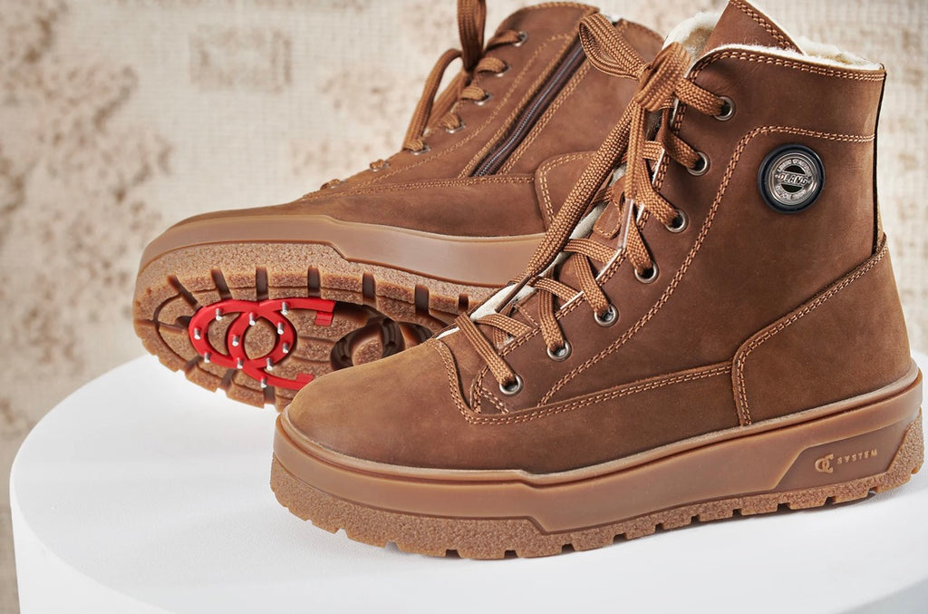 Olang TARA Cuoio | Bottes d'hiver à crampons - Boutique du Cordonnier