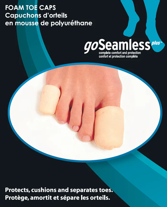 Paradigm Medical - goSeamless Capuchons d'orteils en mousse de polyuréthane GS3018 - Boutique du Cordonnier