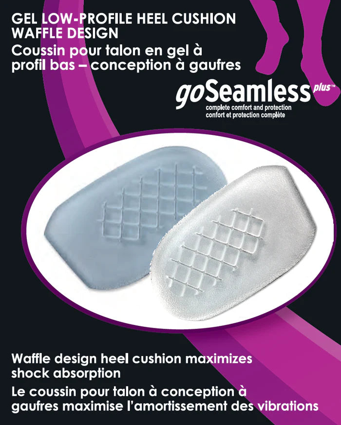Paradigm Medical - goSeamless Coussin pour talon en gel à profil bas - conception à gaufres GS5150 - Boutique du Cordonnier