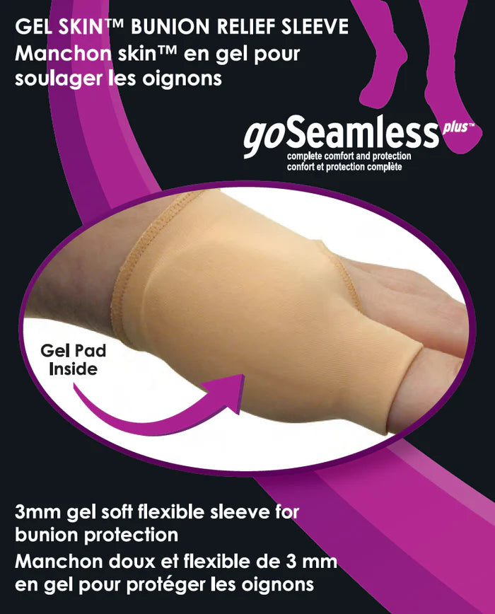 Paradigm Medical - goSeamless Manchon skin en gel pour soulager les oignons GS1303 - Boutique du Cordonnier