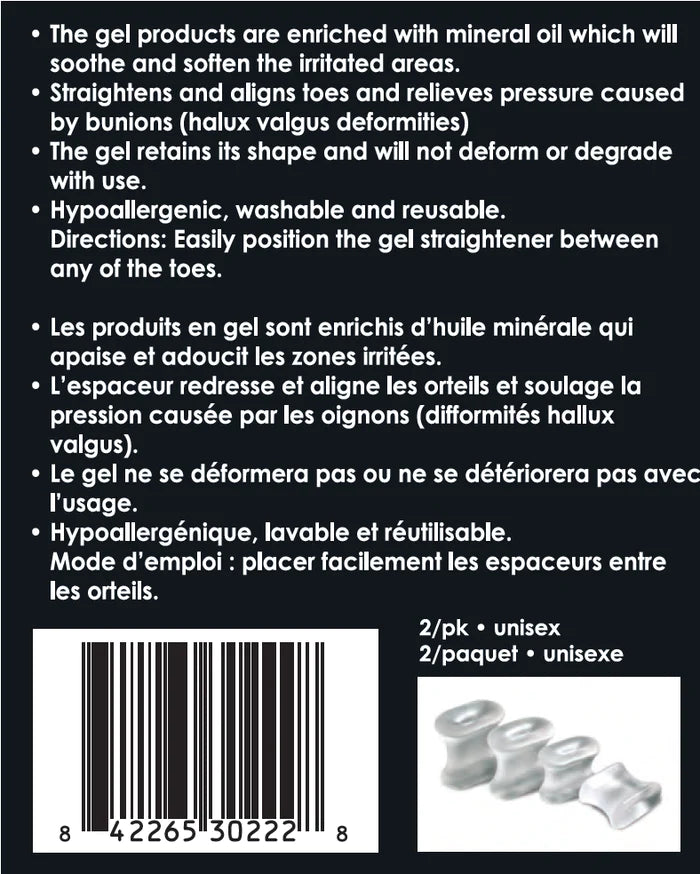 Paradigm Medical - Espaceur d'orteils en gel GS3022 - Boutique du Cordonnier
