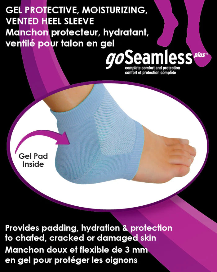 Paradigm Medical - goSeamless Manchon protecteur, hydratant, ventilé pour talon en gel GS608 - Boutique du Cordonnier