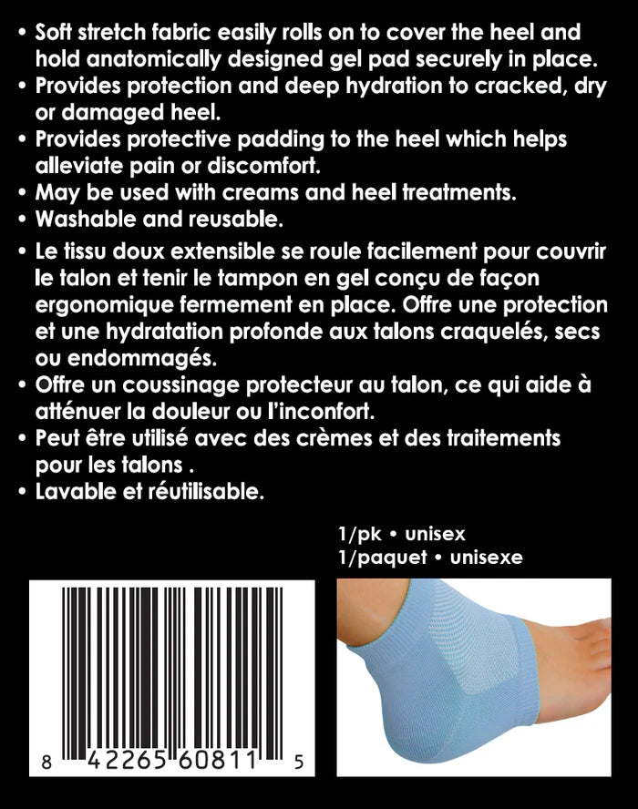 Paradigm Medical - goSeamless Manchon protecteur, hydratant, ventilé pour talon en gel GS608 - Boutique du Cordonnier