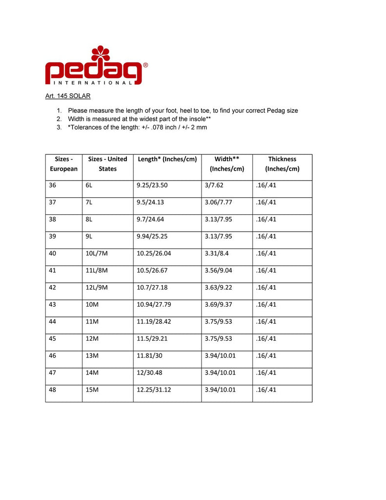 Pedag SOLAR | Semelle Thermo - Boutique du Cordonnier