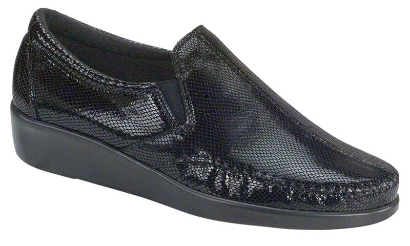 SAS Dream Slip On Loafer 2250-211 Noir Serpent | Largeur W - Boutique du Cordonnier