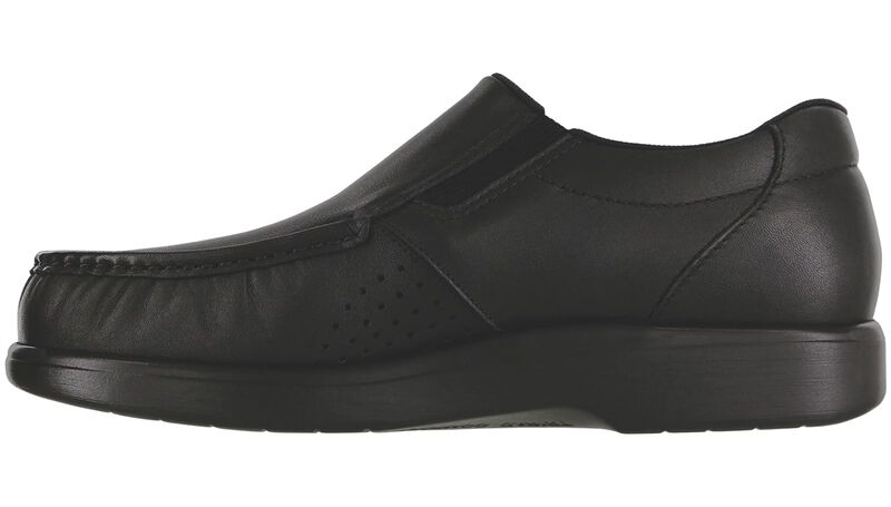 SAS Side Gore Slip On Loafer 1840-478 Noir Smooth | Largeurs W & WW - Boutique du Cordonnier