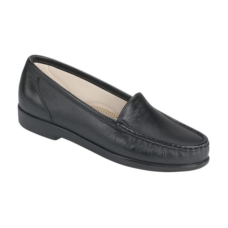 SAS Simplify Slip On Loafer 1550-013 Noir | Largeur M & W - Boutique du Cordonnier