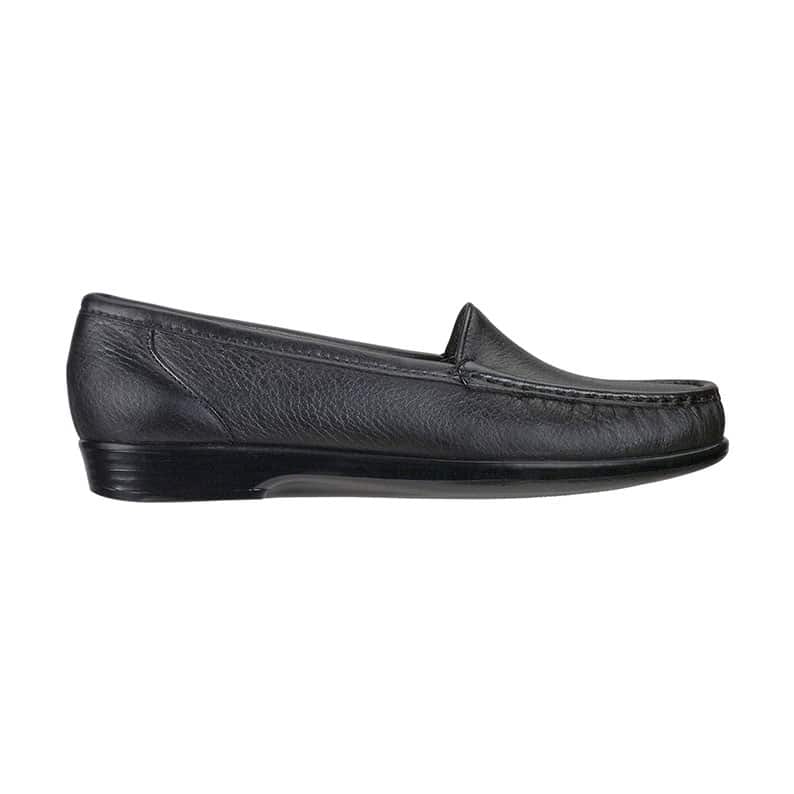 SAS Simplify Slip On Loafer 1550-013 Noir | Largeur M & W - Boutique du Cordonnier