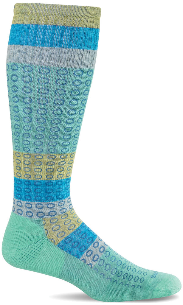  Sockwell Full Circle WIDE CALF FIT SW154W Spearmint 445 | Compression Graduée Modérée 15-20mmHg - Boutique du Cordonnier