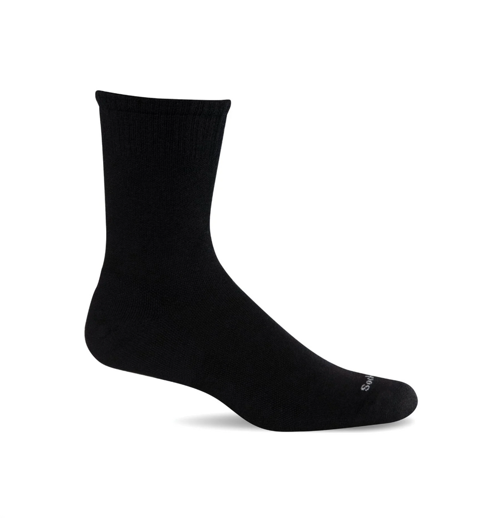 Sockwell Plantar Cush Crew II SW110M Black Solid 905 | Fasciite Plantaire - Boutique du Cordonnier
