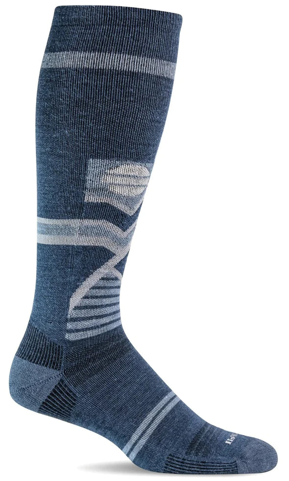 Sockwell Snow Peak SW58M Denim 650 | Compression Graduée Modérée 15-20mmHg - Boutique du Cordonnier