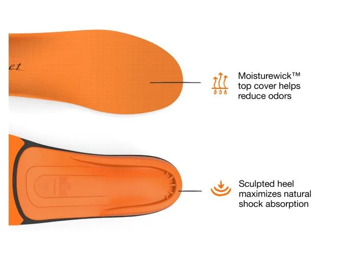 Superfeet All-Purpose High Impact Support ORANGE Semelles - Boutique du Cordonnier