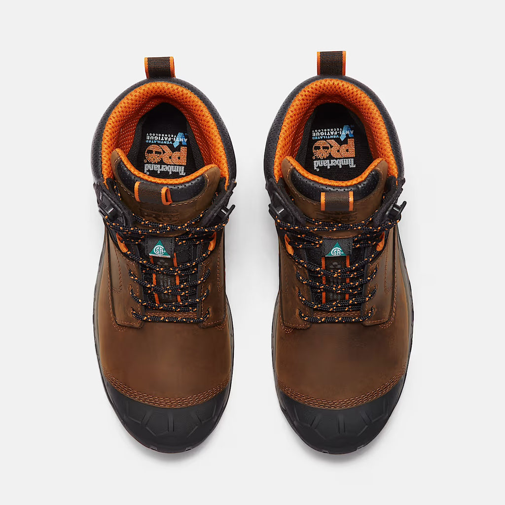 Timberland Pro BOONDOCK ULTRALIGHT 6" TB0A63GK MDBRN | Composite Toe & Imperméable - Boutique du Cordonnier