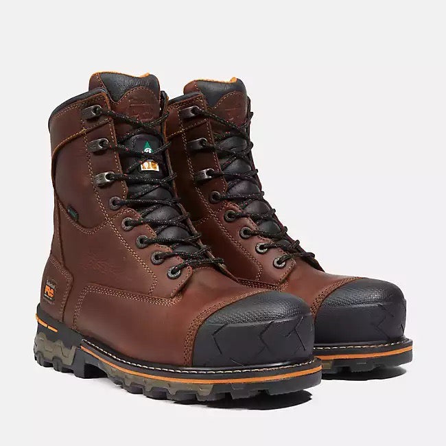 Timberland Pro 8" Boondock Brun 89646 Bottes de Travail pour Homme en Composite Imperméable isolé - Boutique du Cordonnier