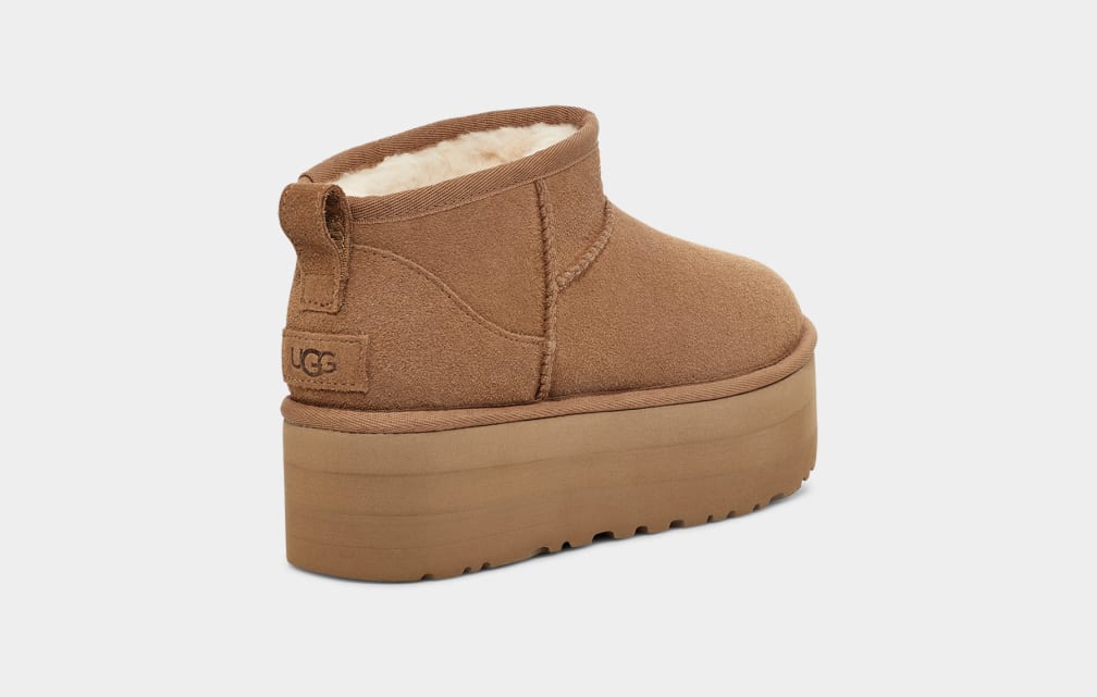 UGG Classic Ultra Mini Platform 1135092 Chestnut - Boutique du Cordonnier