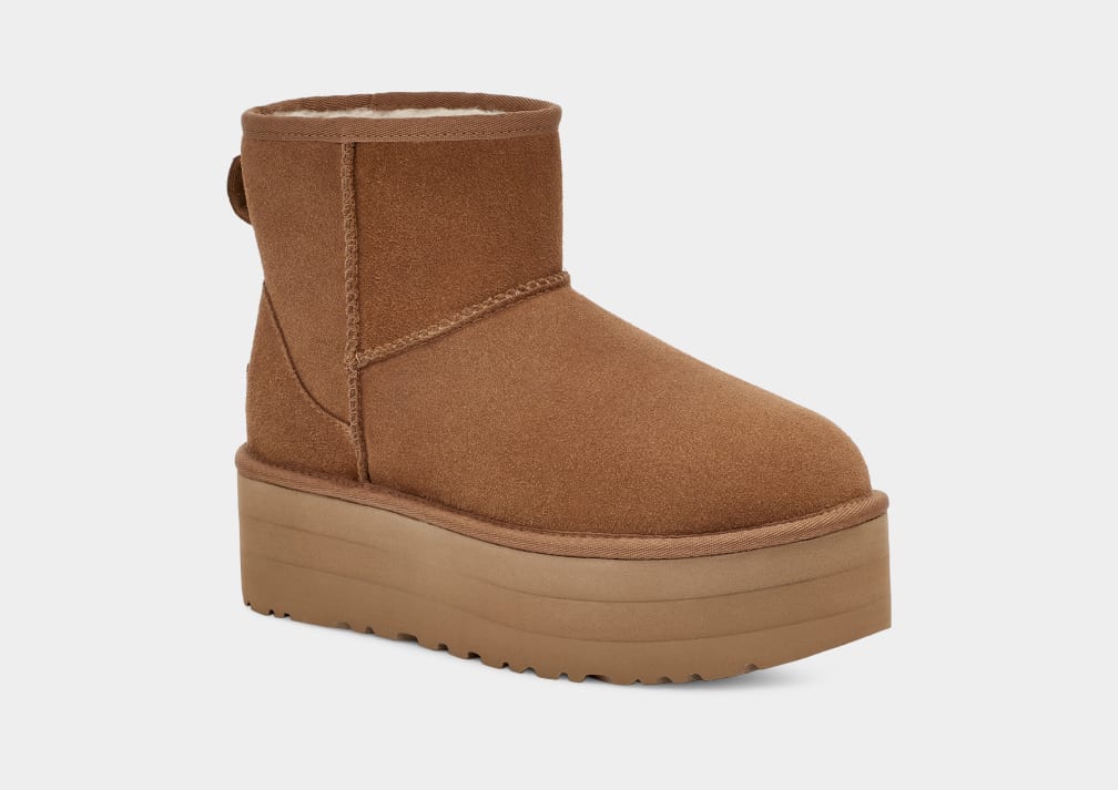 UGG Classic Mini Platform 1134991 Chestnut - Boutique du Cordonnier