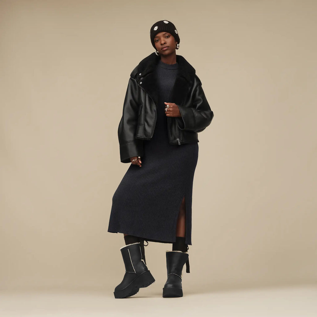 UGG Esmee Leather 1172590 Black - Boutique du Cordonnier