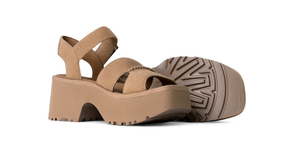 UGG New Heights Ankle Strap 1167475 Mustard Seed - Boutique du Cordonnier