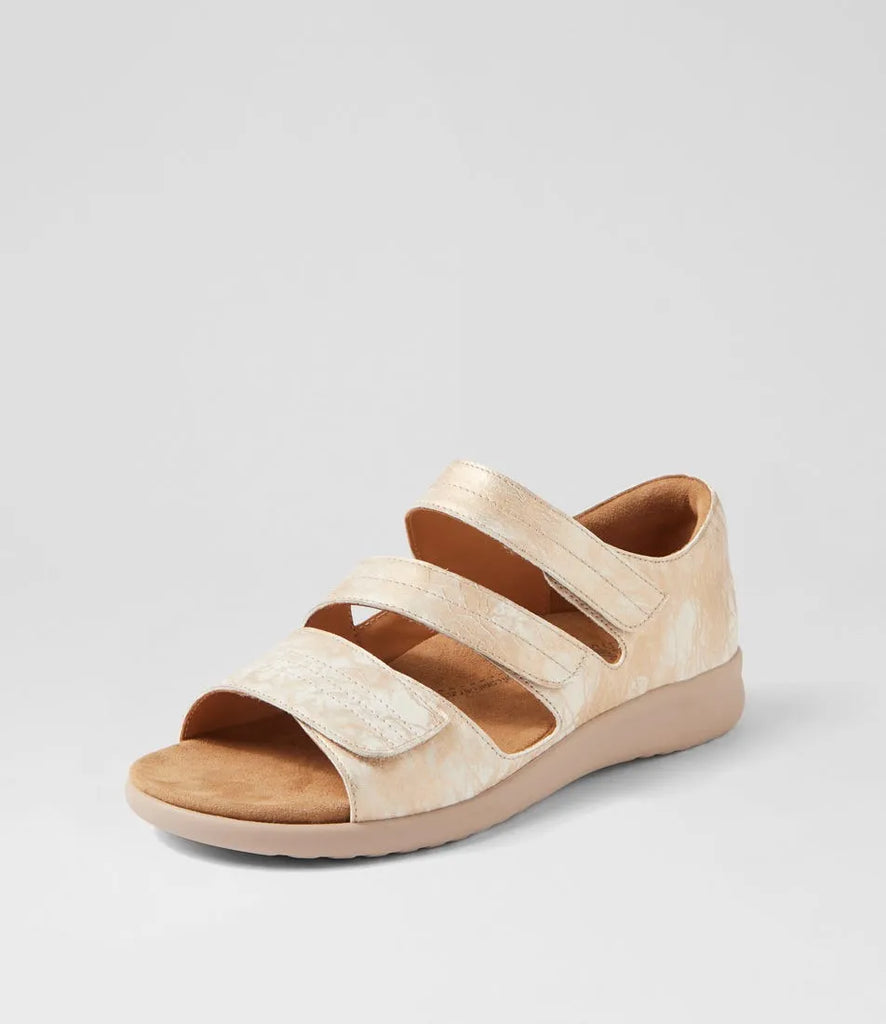 ZIERA BARDOT XW Smudge Metal-Almond - Boutique du Cordonnier