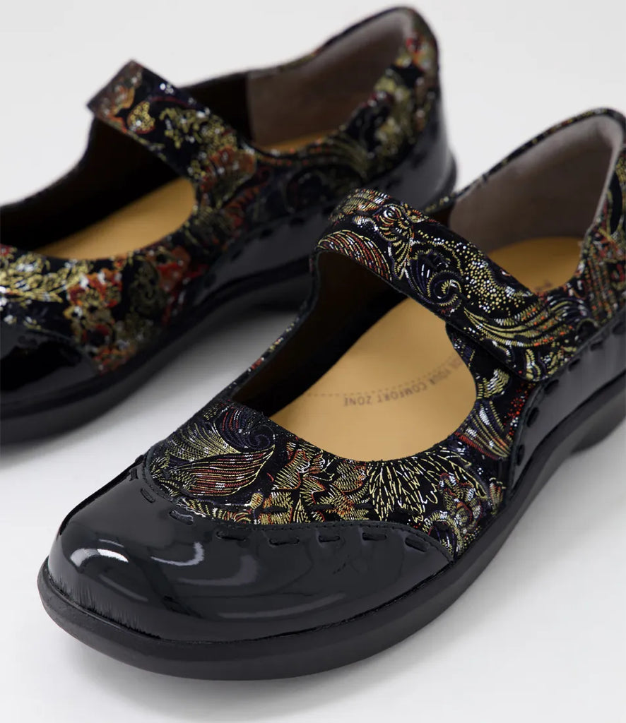 ZIERA Gummibear W-ZR ZR10029 Black Royal Print - Boutique du Cordonnier