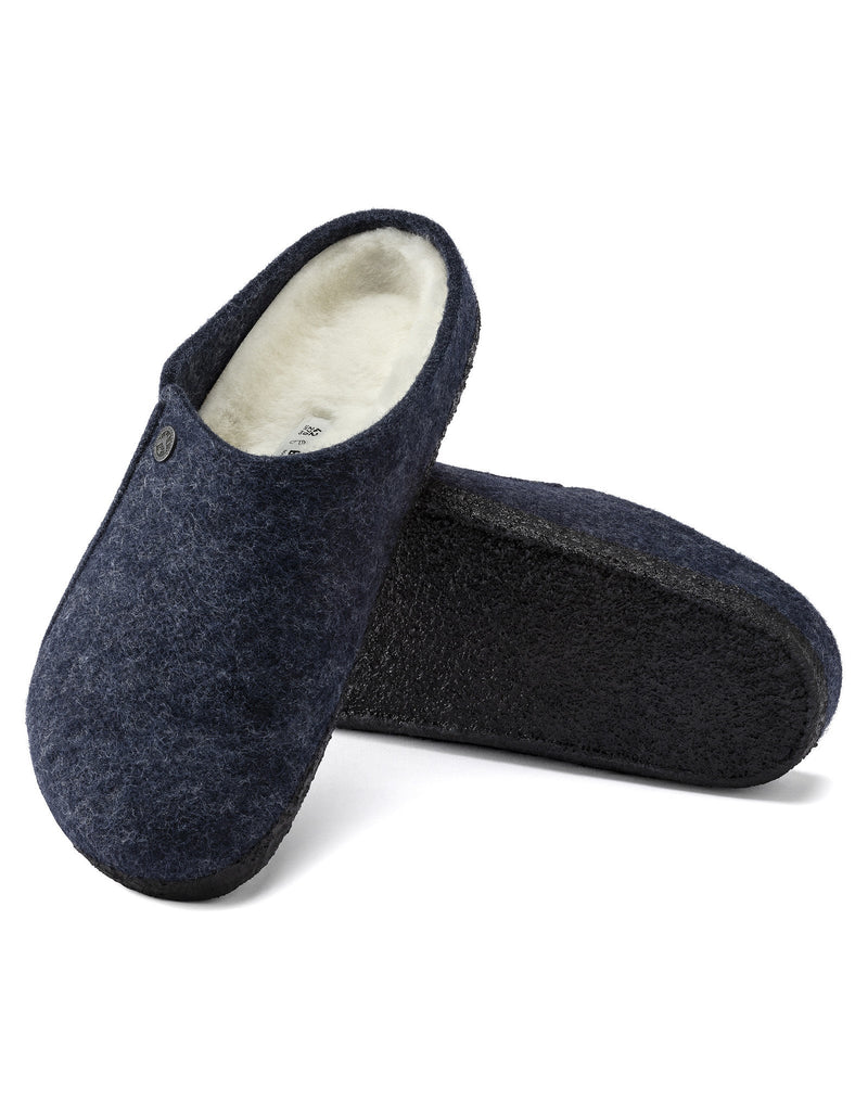 Birkenstock ZERMATT SHEARLING 1017535 Dark Blue | Largeur Régulière - Boutique du Cordonnier