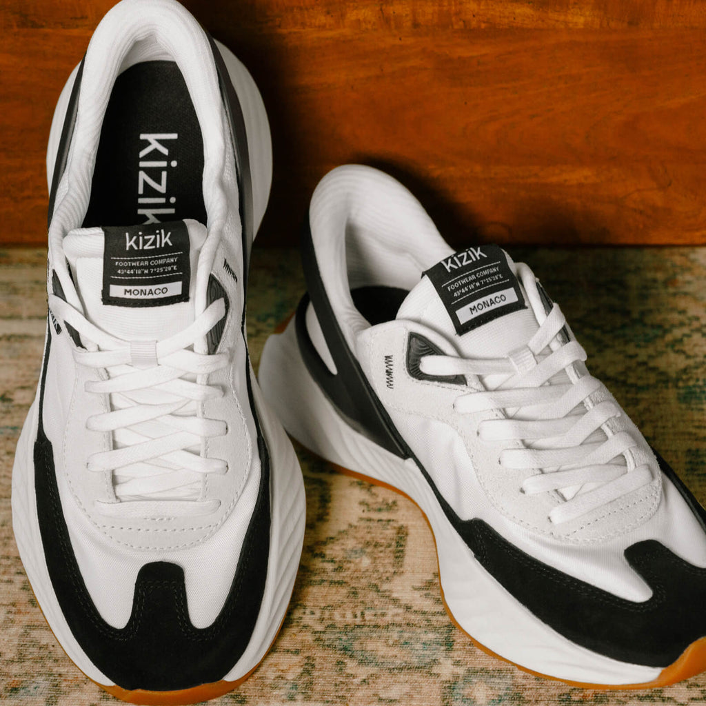 kizik Monaco MMON2504 White/Black  - Boutique du Cordonnier