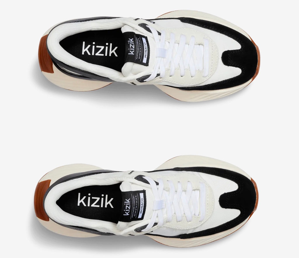 kizik Monaco WMON2503 White/Black - Boutique du Cordonnier