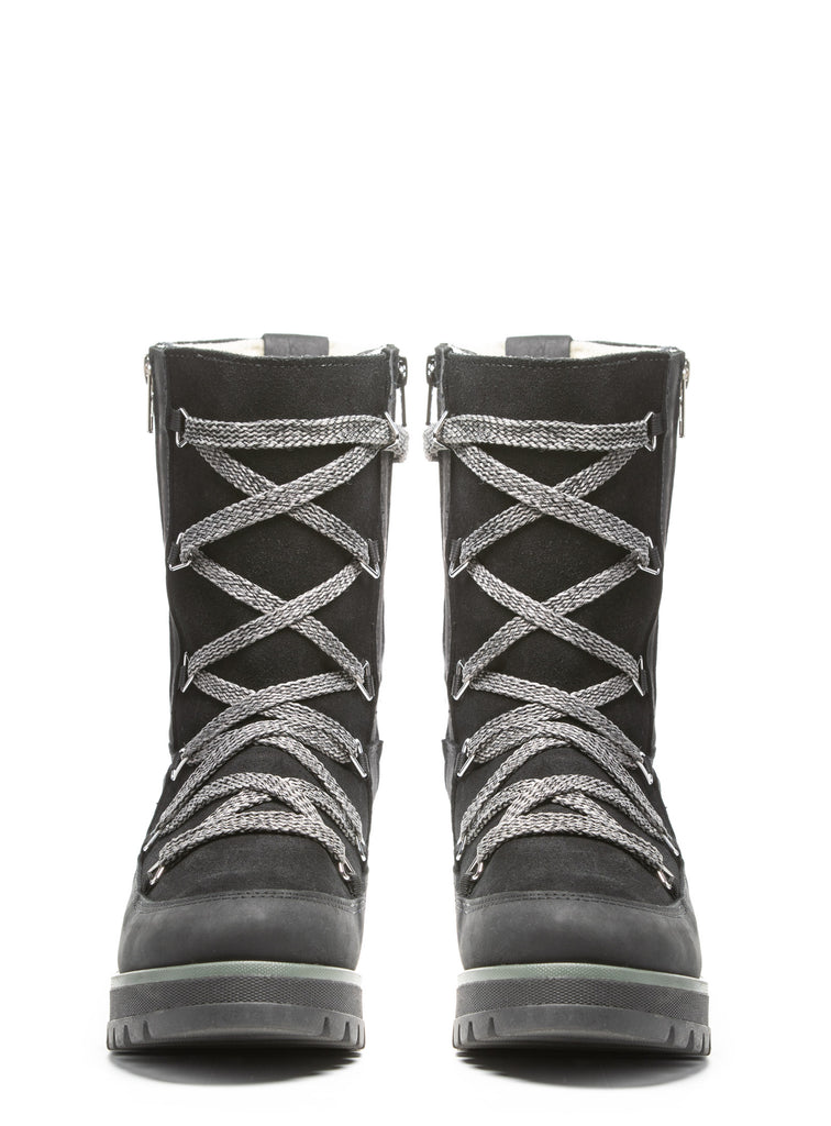 Anfibio MISHA 8208 Noir Bottes d'hiver en laine pour femmes Fabriqué au Canada - Boutique du Cordonnier