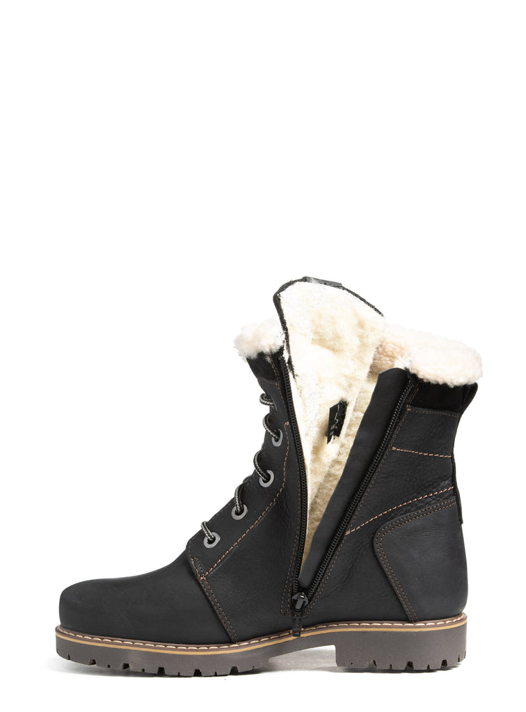 Anfibio NORWAY II 7814-22 Noir | Bottes d'hiver avec crampons Fait au Canada - Boutique du Cordonnier