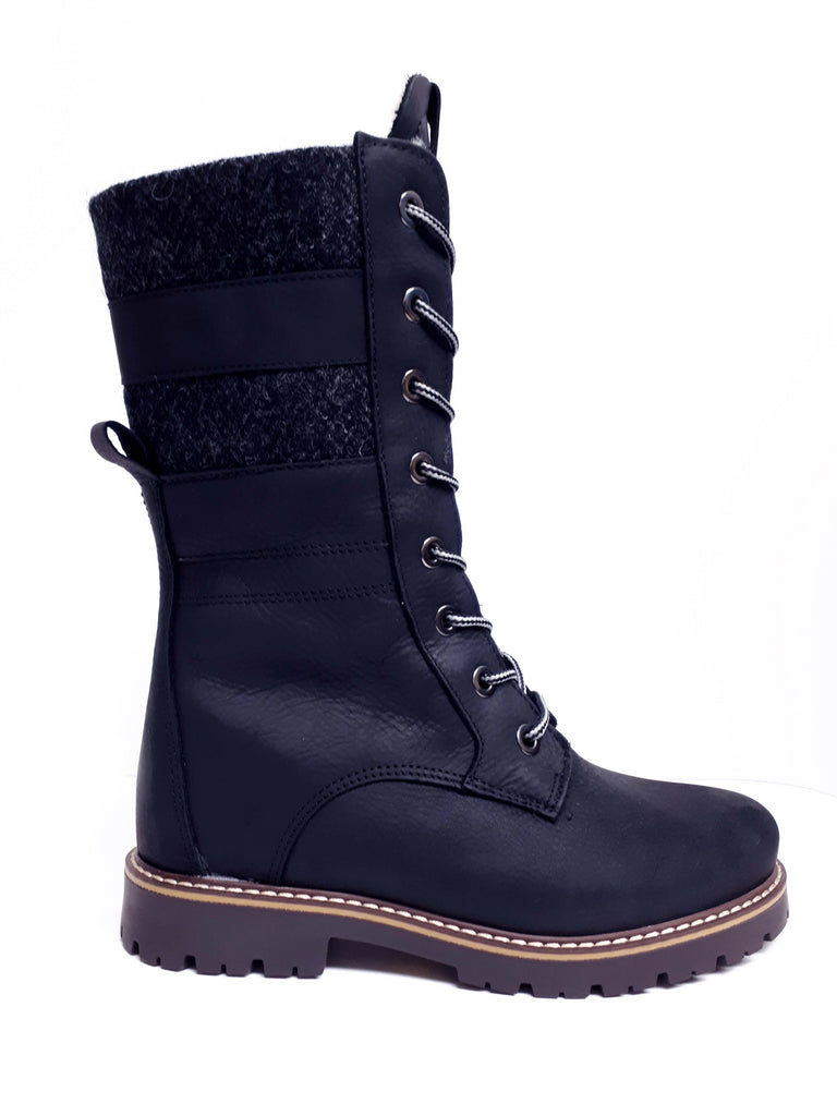 Anfibio ENYA II 8002C Noir Bottes d'hiver avec crampons FAIT AU CANADA - Boutique du Cordonnier