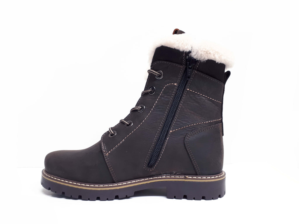 Anfibio NORWAY II 7814C Choco Largeur B Bottes d'hiver avec crampons impreméable FAIT AU CANADA - Boutique du Cordonnier