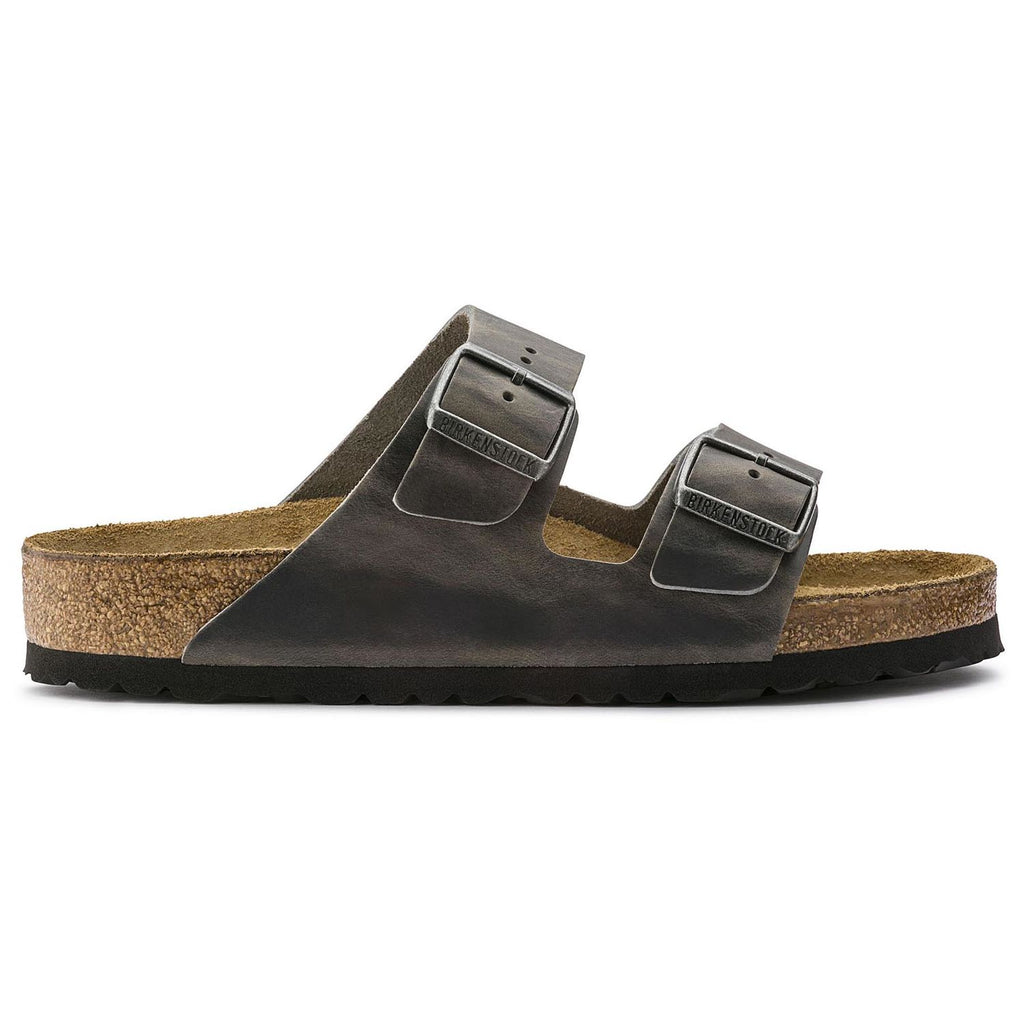 Birkenstock ARIZONA SOFT 552801 Cuir Huilé Iron Largeur Régulière - Boutique du Cordonnier