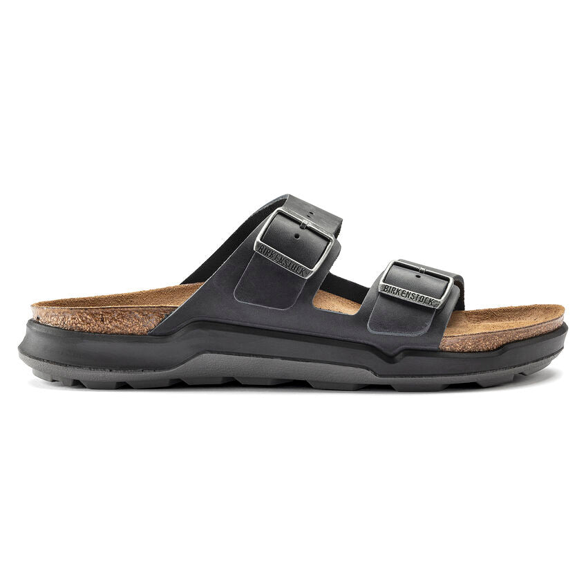 Birkenstock ARIZONA Cross Town 1018461 Old Black | Cuir Largeur Régulière - Boutique du Cordonnier