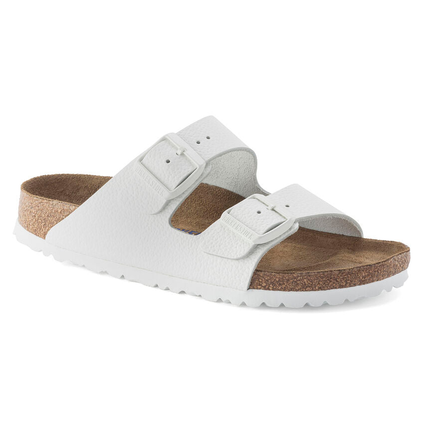 Birkenstock ARIZONA SOFT 1024945 Blanc | Cuir Largeur Régulière - Boutique du Cordonnier