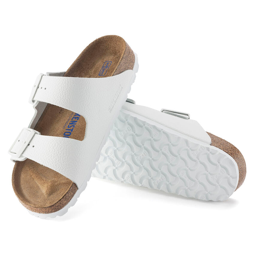 Birkenstock ARIZONA SOFT 1024945 Blanc | Cuir Largeur Régulière - Boutique du Cordonnier