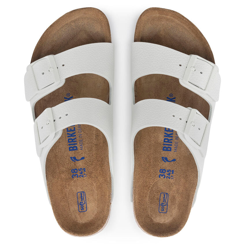 Birkenstock ARIZONA SOFT 1024945 Blanc | Cuir Largeur Régulière - Boutique du Cordonnier