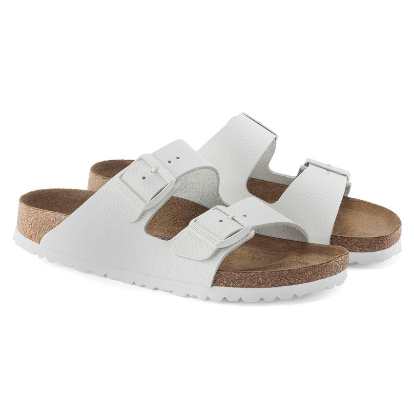 Birkenstock ARIZONA SOFT 1024945 Blanc | Cuir Largeur Régulière - Boutique du Cordonnier