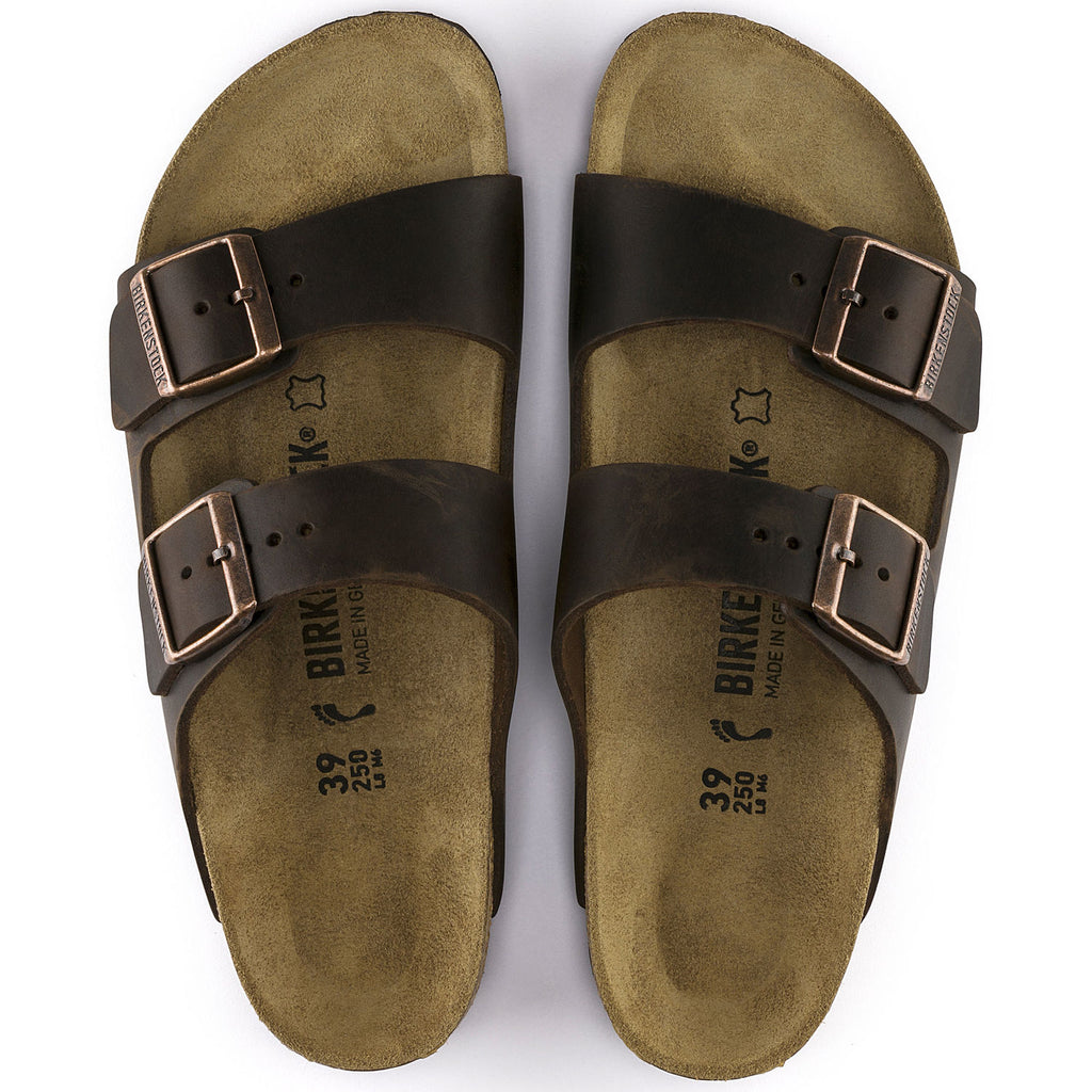 Birkenstock Arizona 052531 Habana Cuir Brun Largeur Régulière - Boutique du Cordonnier