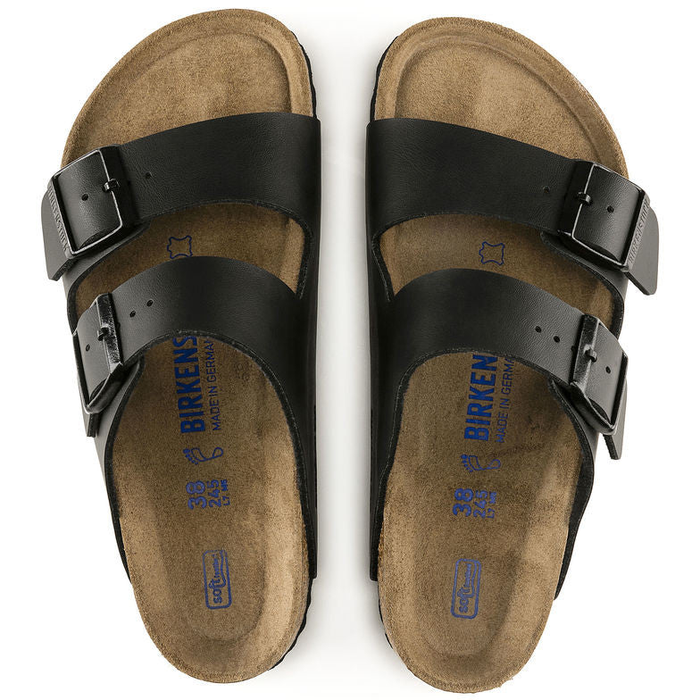 Birkenstock ARIZONA SOFT 551253 Noir Largeur étroite - Boutique du Cordonnier